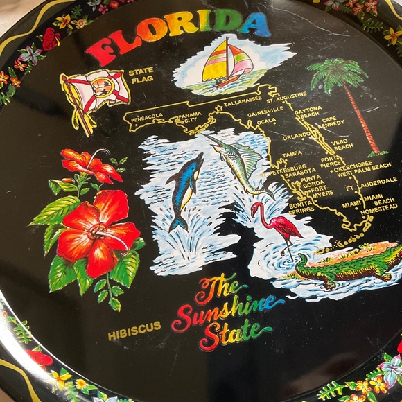 Vintage Florida Tray Souvenir - Picture 2 of 3